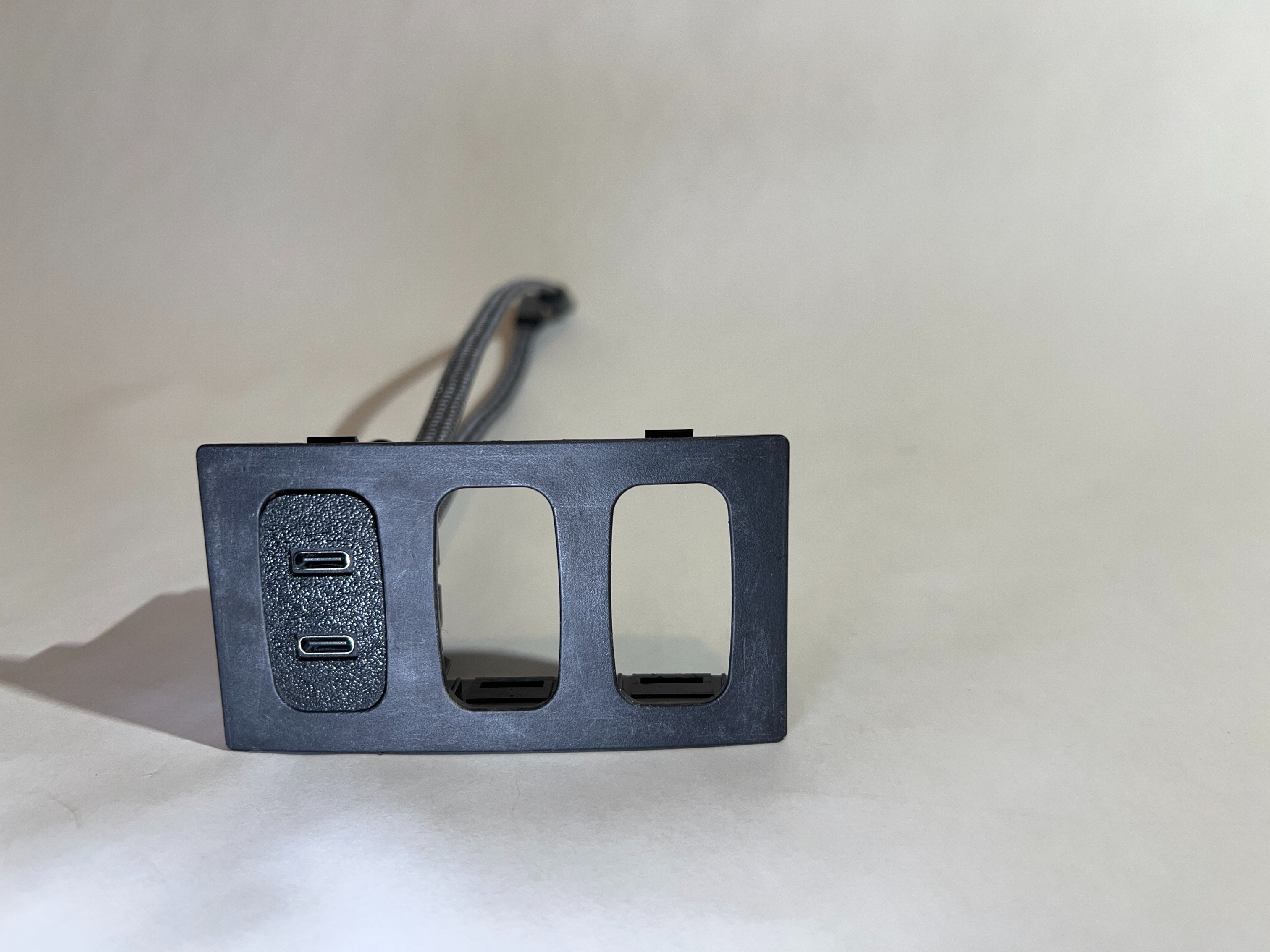 Dual USB-C Accessory Blank for 08+ Lancer
